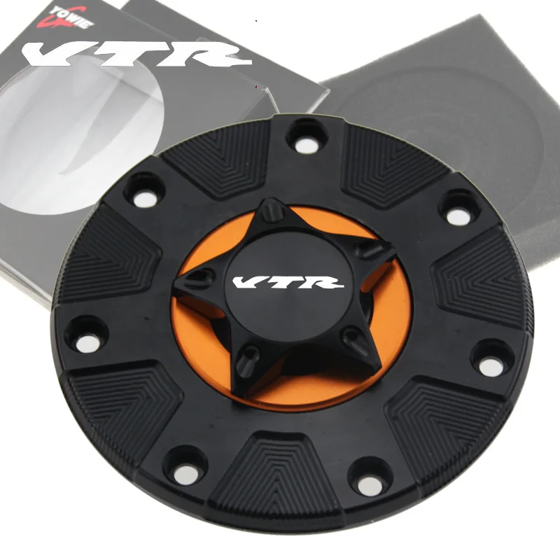 

CNC Aluminum Keyless Motorcycle Accessories Fuel Gas Tank Cap Cover For HONDA VTR1000F / FIRESTORM 1998-2005