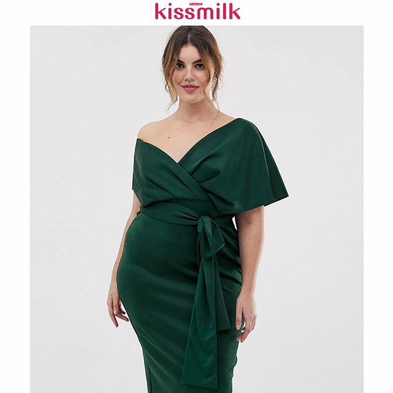Женское платье без бретелек Kissmilk элегантное и сексуальное длинное однотонное