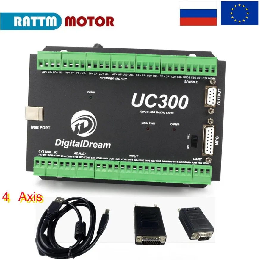 USB Mach3 CNC Control ler UC300 NVUM upgrade 3/4/5/6 Axis плата управления движением для фрезерного станка