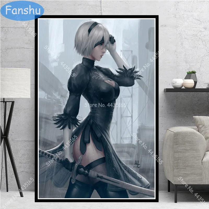 Художественный плакат художественные плакаты и принты NieR Automata | Рисование и каллиграфия -4000781623093