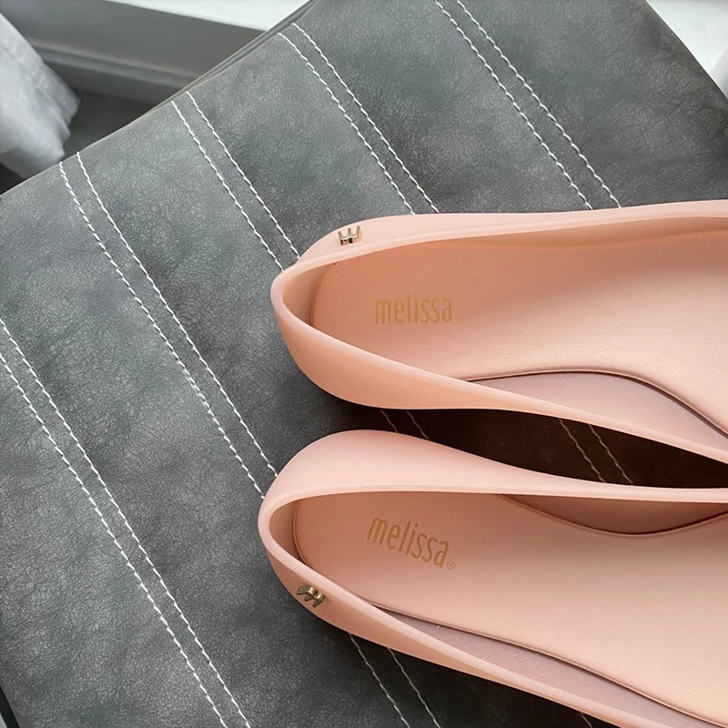 Сандалии-желе женские с заклепками и бантом на лето | Обувь