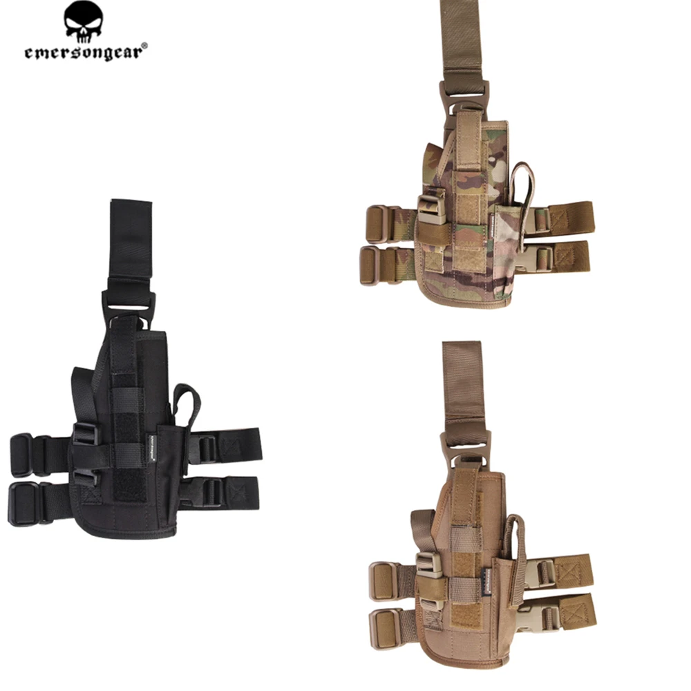Emerson gear тактическая кобура для ног пистолета набедренная сумка универсальная