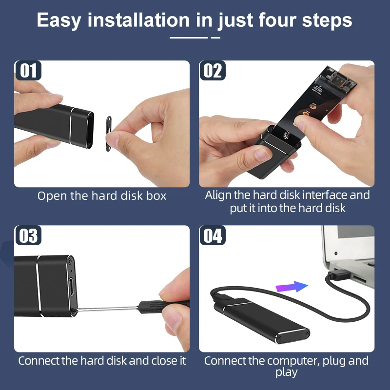 Корпус для твердотельного накопителя M2 NGFF SATA B Key M.2 на Type C USB 3 1 SSD внешний корпус