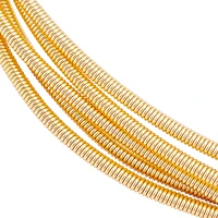 5 rolls 14 gauge1 6mm gold plated french bullion wire spiral copper wire for embroidery beading jewelry making