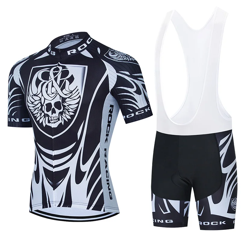 

SKULL Cycling Jerseys 9D Bib Set Mountain Bike Clothing Quick Dry Bicycle Clotes Ropa Ciclismo Men's Short Maillot Culotte Suit
