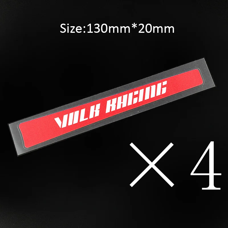 Volk Racing 1 Комплект из 4 предметов Rays Volk Racing Car колесных дисков Стикеры для TE37 SL CE28 GramLights Авто колеса этикетка для укладки волос - Название цвета: Volk Racing 1