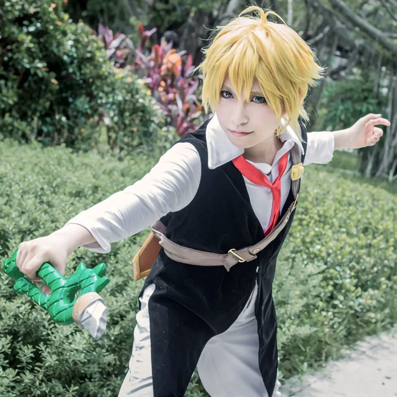 Аниме Seven Deadly Sins nanatsu no taizai Dragon Sin Wrath of Meliodas костюм для косплея полный комплект