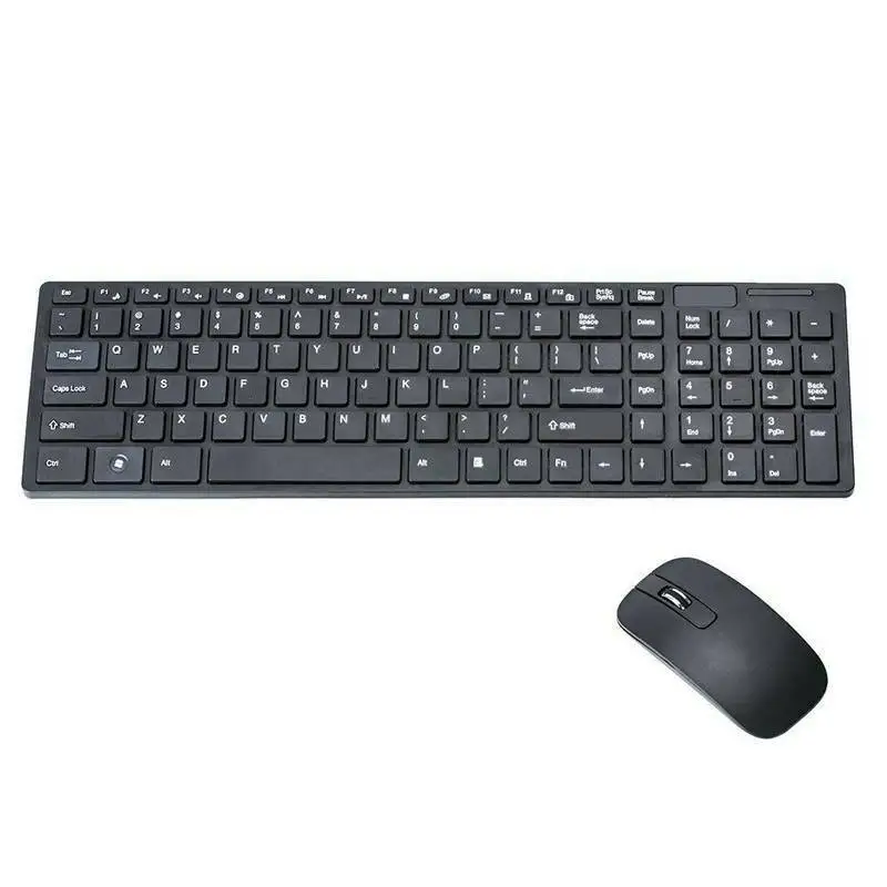 

Slim Wireless Cordless Keyboard and Mouse Set for Latptop Tablets Desktop PC