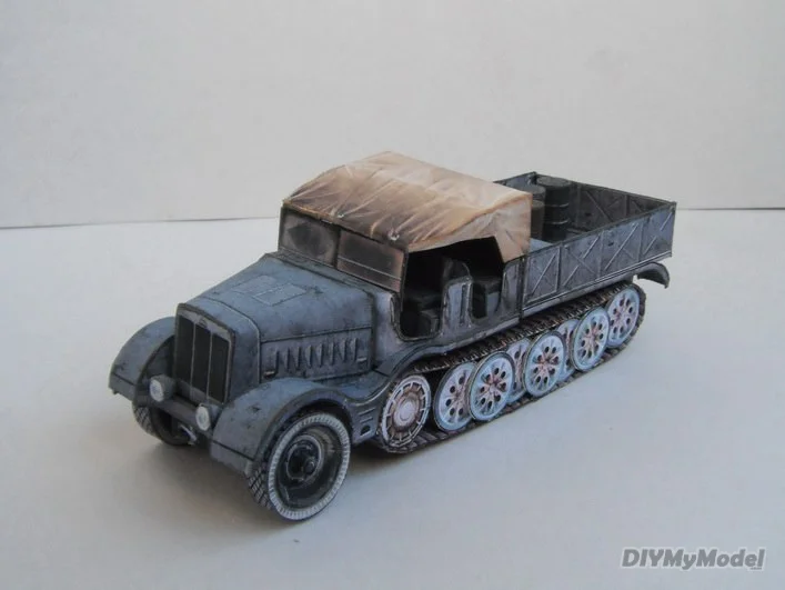 Alem&aacute;n, 21cm, mrs18, aullador y SD &iquest;KFZ? 9 veh&iacute;culos de transporte, DIY, artesanal, modelo de papel, juguete hecho a mano, rompecabezas, regalo, utillaje de pel&iacute;cula-2