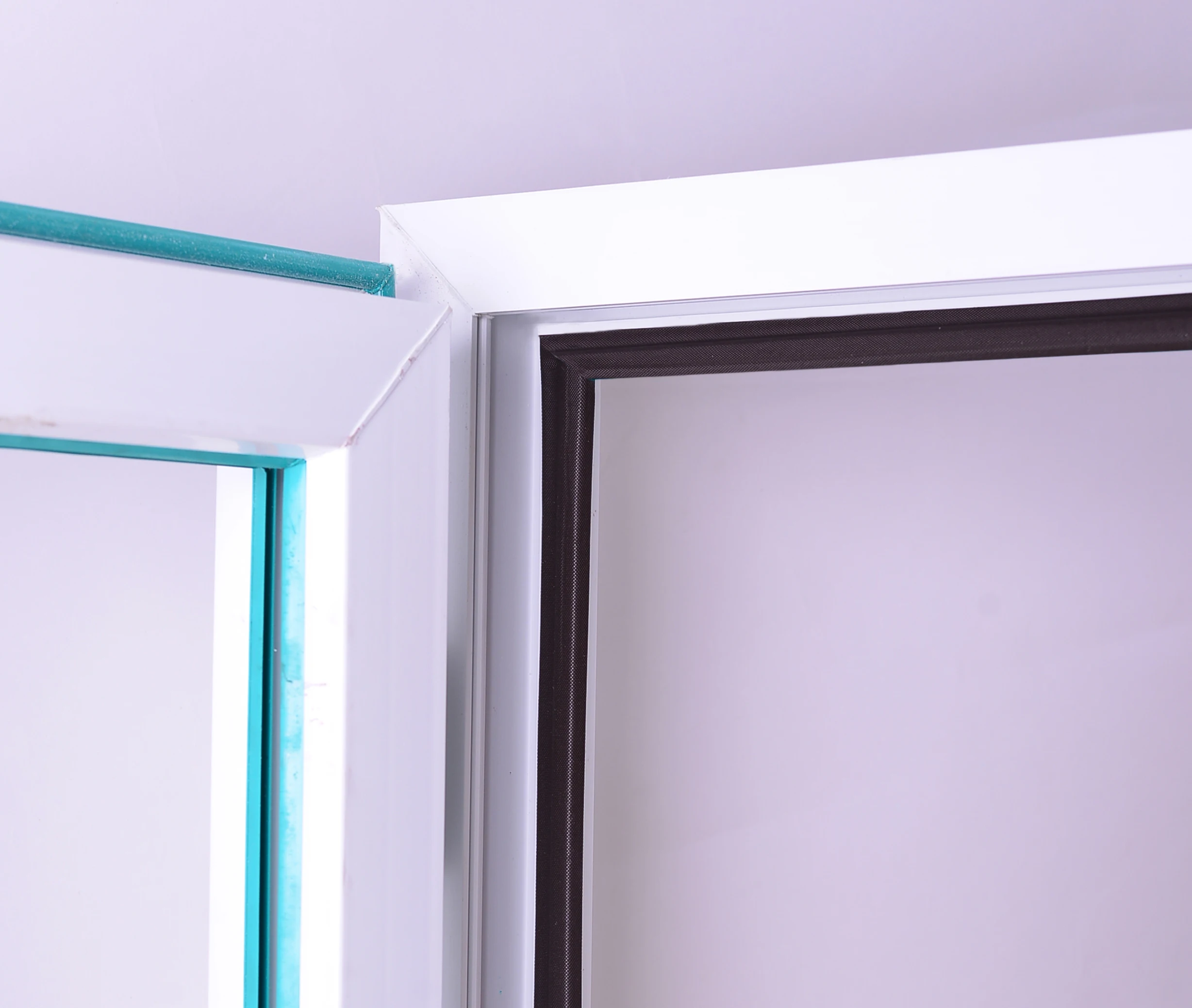 Алюминиевый корпус окна Акустические уплотнения S образная поролоновая полоса |