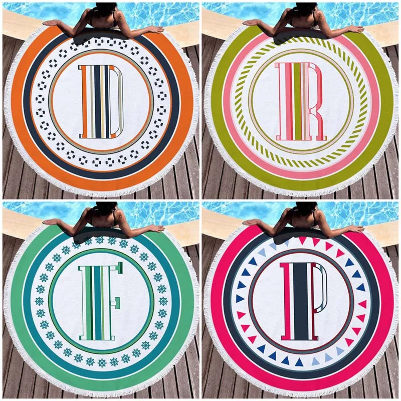 Быстросохнущее круглое пляжное полотенце из микрофибры коврик для йоги