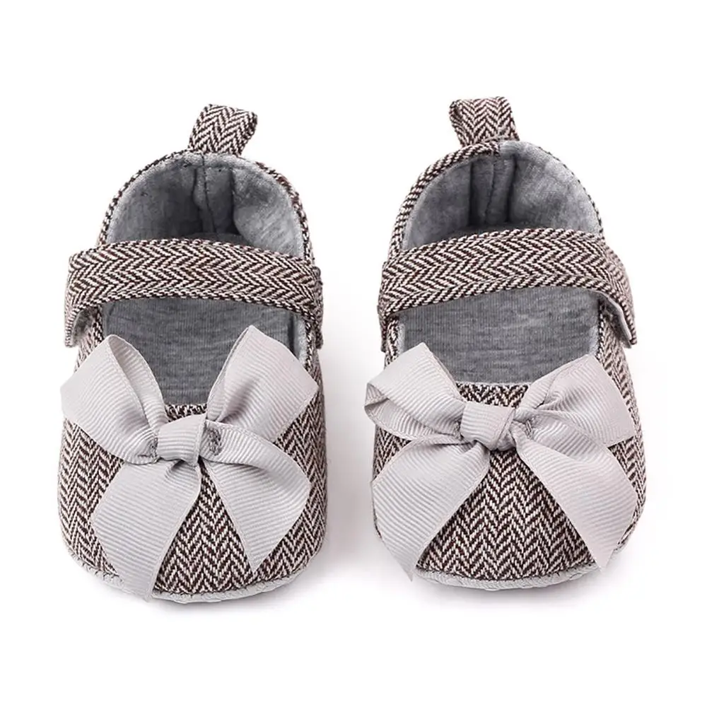 

Baby Girls Bow knot Design Anti-Slip Soft Soled Casual Walking Shoe