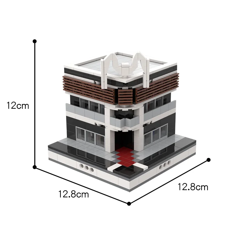 

Kids Toys MOC City Street Scene Shopping Center Plaza Building Blocks Modular Construction Block Model for Children Gift