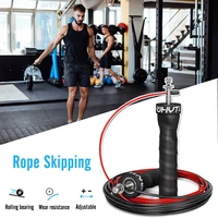 men adjustable speed skipping rope strength workout jump rope cable nonslip handle gym jumping fitness training crossfit