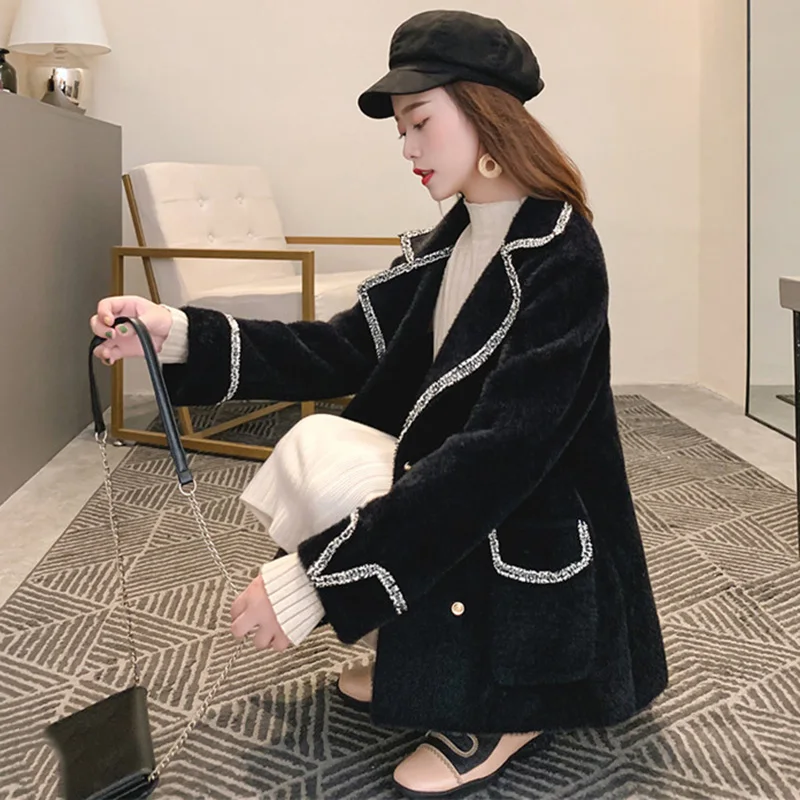 2020 зимняя одежда Короткое шерстяное пальто Женское корейское осеннее модная