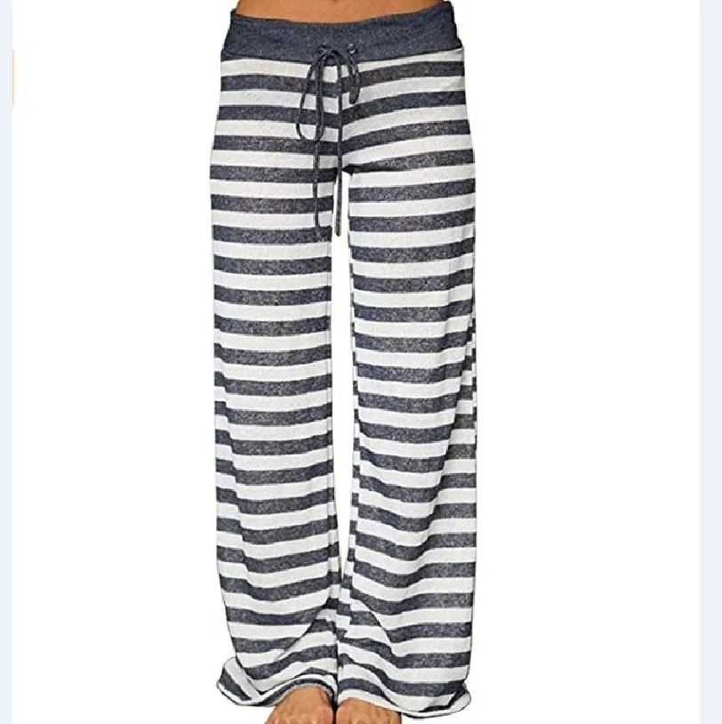 

amazon leisure trousers new hot style fashion in Europe and the loose dress lace-up camouflage printed pants