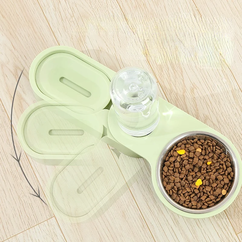

Pet Supplies Rotatable Multifunctional Corner Bowl Cat Food Bowl Dog Bowl Dog Cat Small and Medium-sized Dog Automatic Drinker
