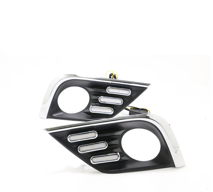 

Eosuns Led Drl Daytime Running Light for Nissan Teana 2016-2018 with Moving Yellow Turn Signals and Blue Night Running Light