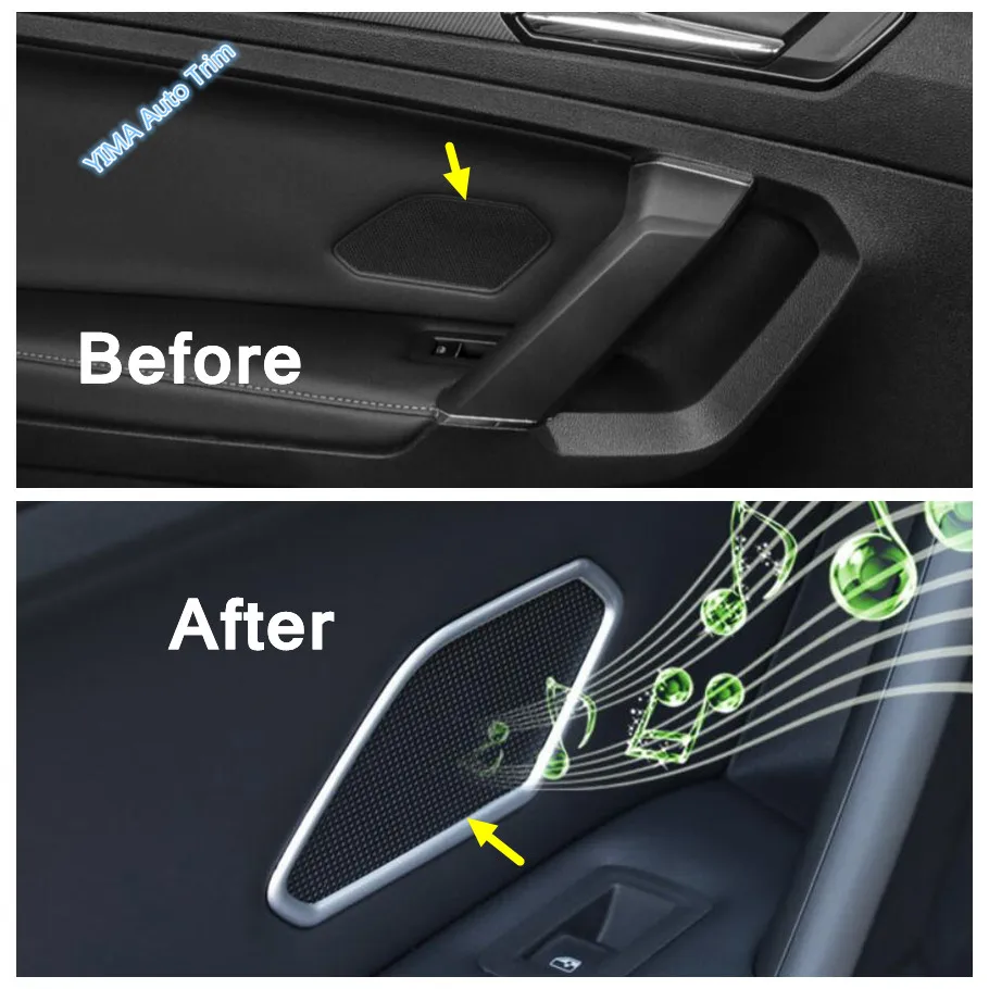 ABS аксессуары подходят для Volkswagen VW Tiguan MK2 2016 - 2021 аудио динамик твитер/головной