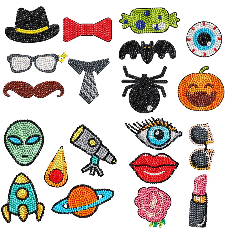 

5D Diamond Painting Stickers Kits for Kids,DIY 5D Colorful Fashion Diamond Art Stickers by Numbers Kits