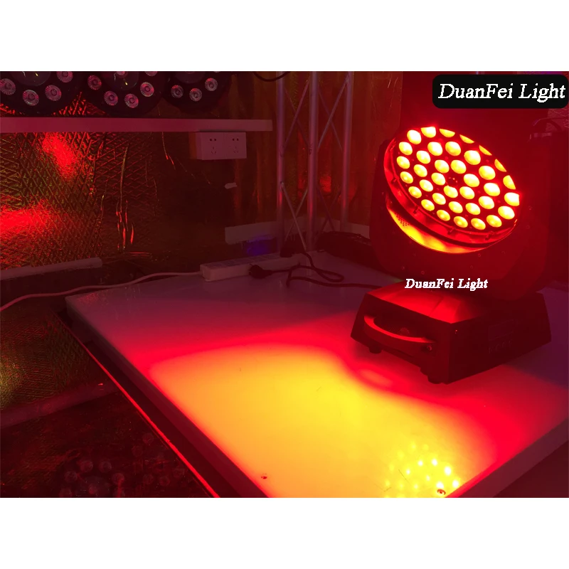 (8 шт./лот + Flightcase) ZOOM Light Lyre Led Wash DMX 512 движущаяся головка 36x10w | Лампы и освещение