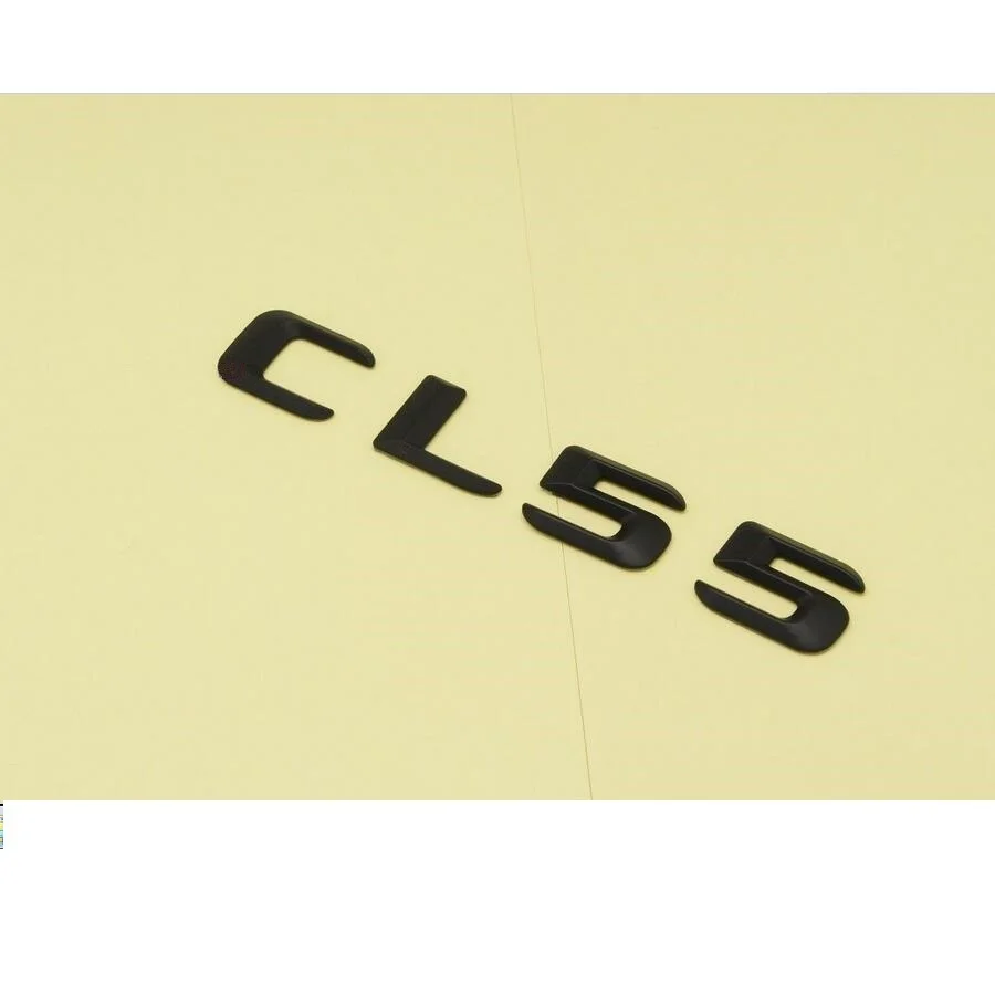 

Matt Black ABS Car Trunk Rear Number Letters Words Badge Emblem Decal Sticker for Mercedes Benz AMG CL Class CL55 AMG