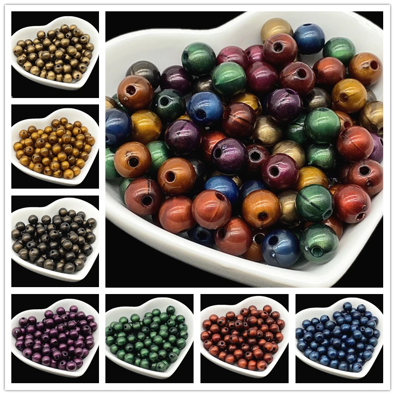 50 шт. акриловые бусины 8 мм|Бусины| |