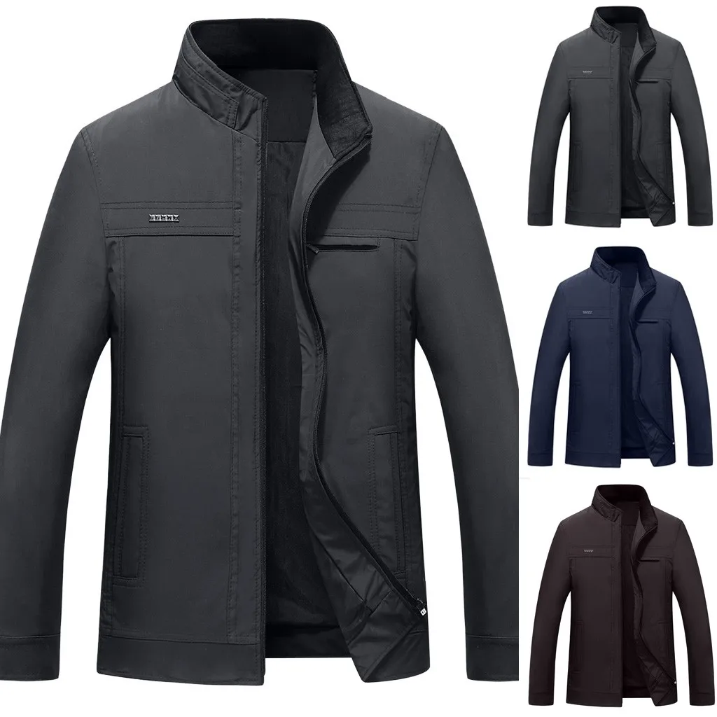 SAGACE классическая мужская модная деловая тонкая однотонная куртка Мужская с