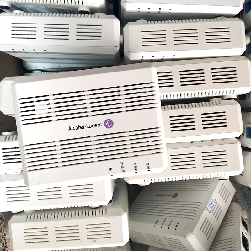 10 шт. используется FTTH GPON ONU Alcatel Lucent Bell I-010G ONT с 1GE GPON маршрутизатор английская версия б/у