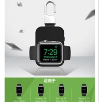 qi wireless charger for apple watch band 6 42mm38mm iwatch 3 4 5 portable smart watch external battery pack keychain power bank