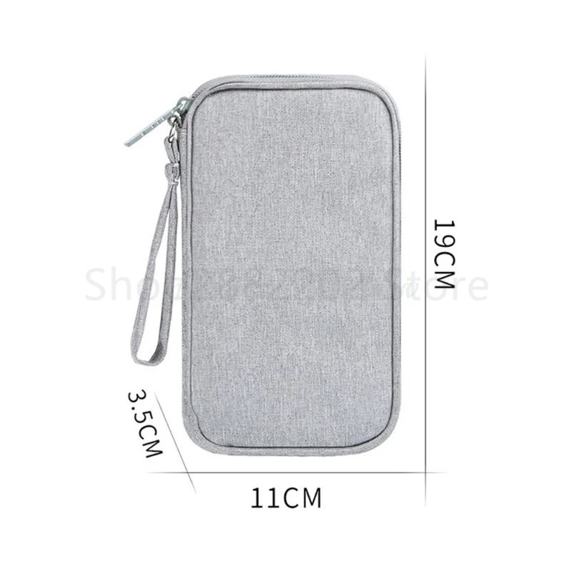 

Travel Portable Durable Polyester Power Bank Pouch Storage Bag Protective Carrying Case Pack for Earphone Cell Phones Data Cable