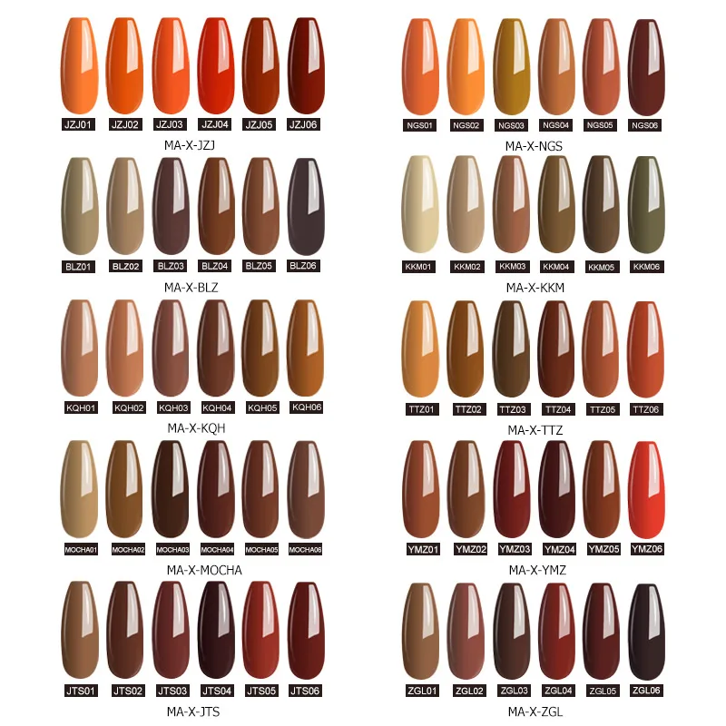 

MIZHSE Soak Off UV Gel Polish Manicure Set 18ML 6Pcs/Lot DIY French Style UV Gel Nail Polish Nude Color Gel Gray DIY Full Set