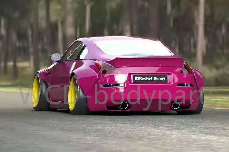 Задний спойлер для Nissan 350Z Rocket Bunny комплект из стекловолокна FRP Tunk Wing Lip Body