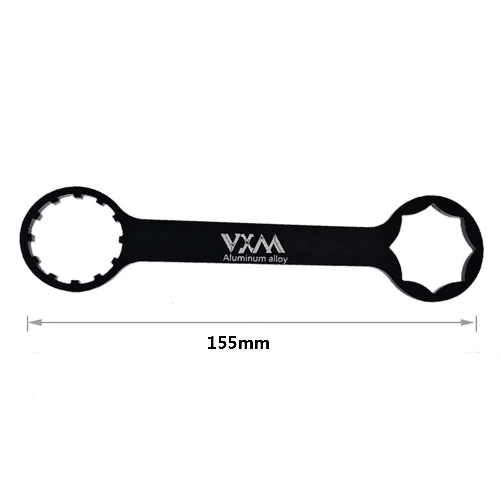 

1*Bike Bicycle Wrench Fork Cover Disassembly Wrench Black/red For XCR/RST/XCM Fork Aluminum Alloy Cycling Wrench