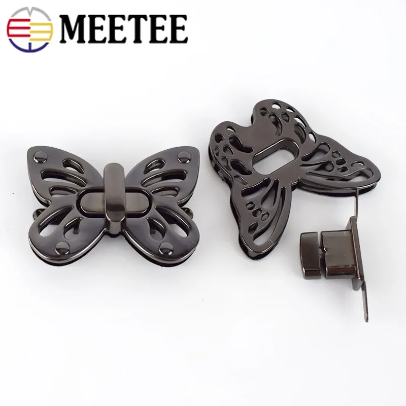 Meetee 5/10 шт. Женская сумка с замком металлическая закручивающаяся защелка защелкой