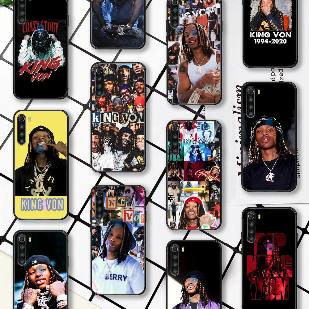 

Kings Vons OTF Rapper Phone Case For Xiaomi Redmi Note 7 8 8T 9 9S 4X 7 7A 9A K30 Pro Ultra black Etui Trend Cell 3D Hoesjes