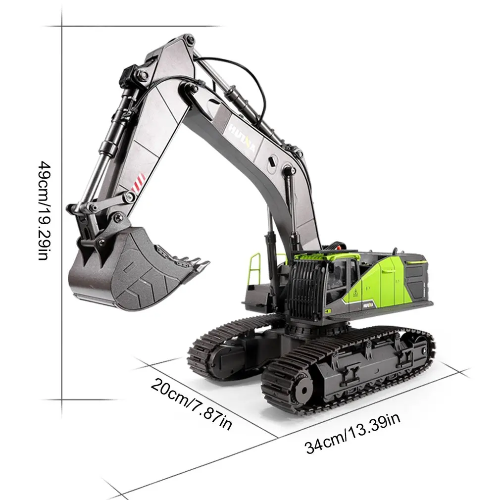 HUINA 1593 1 / 14 экскаватор из сплава 22 канала 2 4 ГГц дистанционное управление