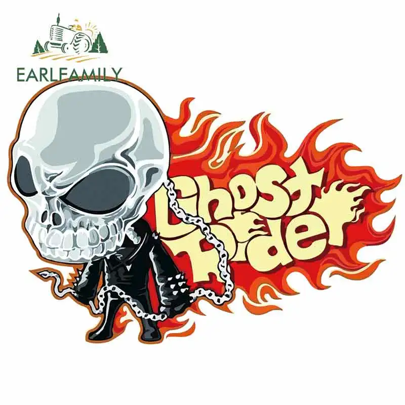 EARLFAMILY 13 см x 8 для Ghost Rider автомобильные наклейки мотоциклов модные