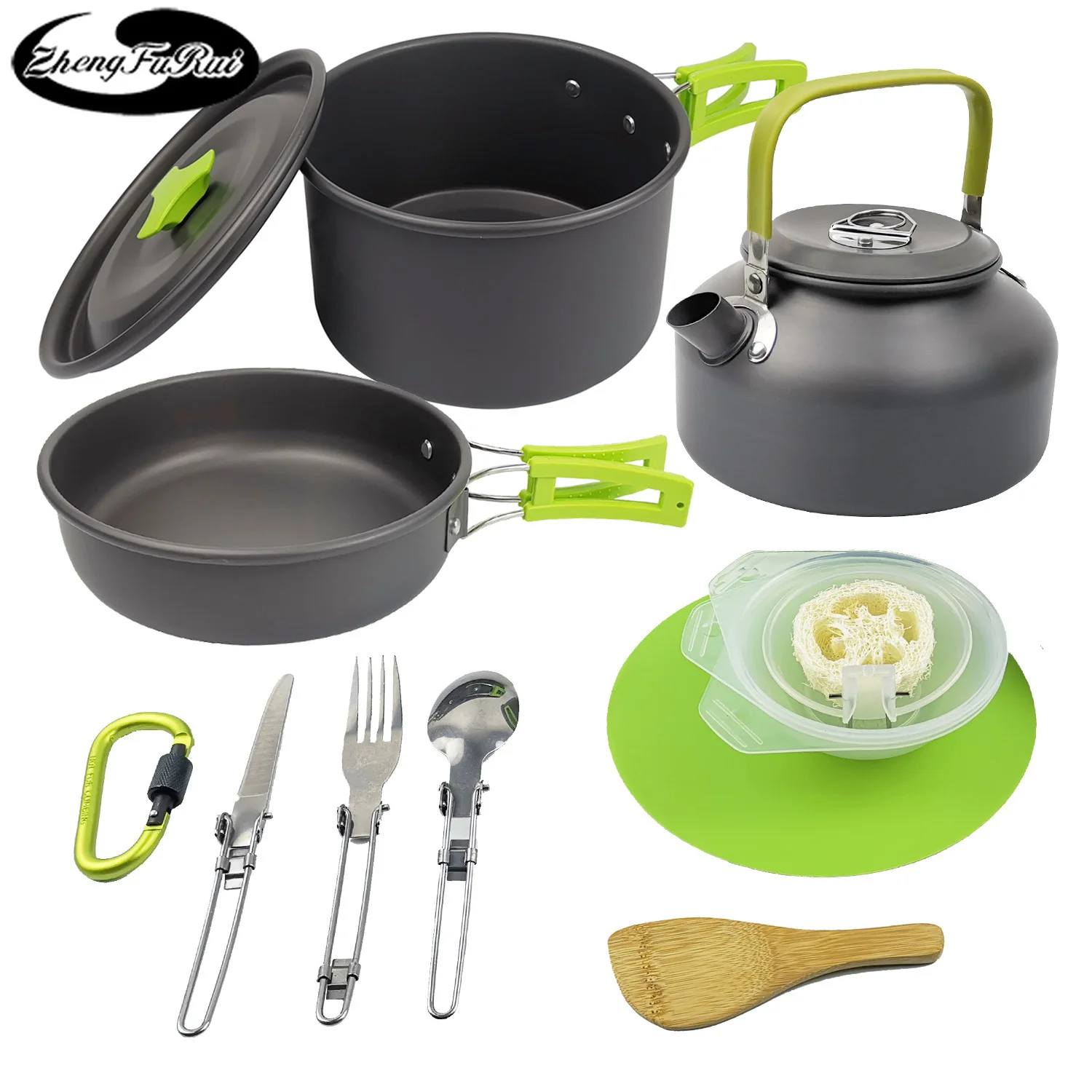 

Outdoor products hot sale new outdoor camping pot pot teapot set portable kettle cooker combination