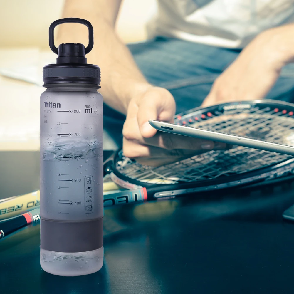 Чашка для воды Diller серая мужская женская уличная Спортивная дорожная бутылка