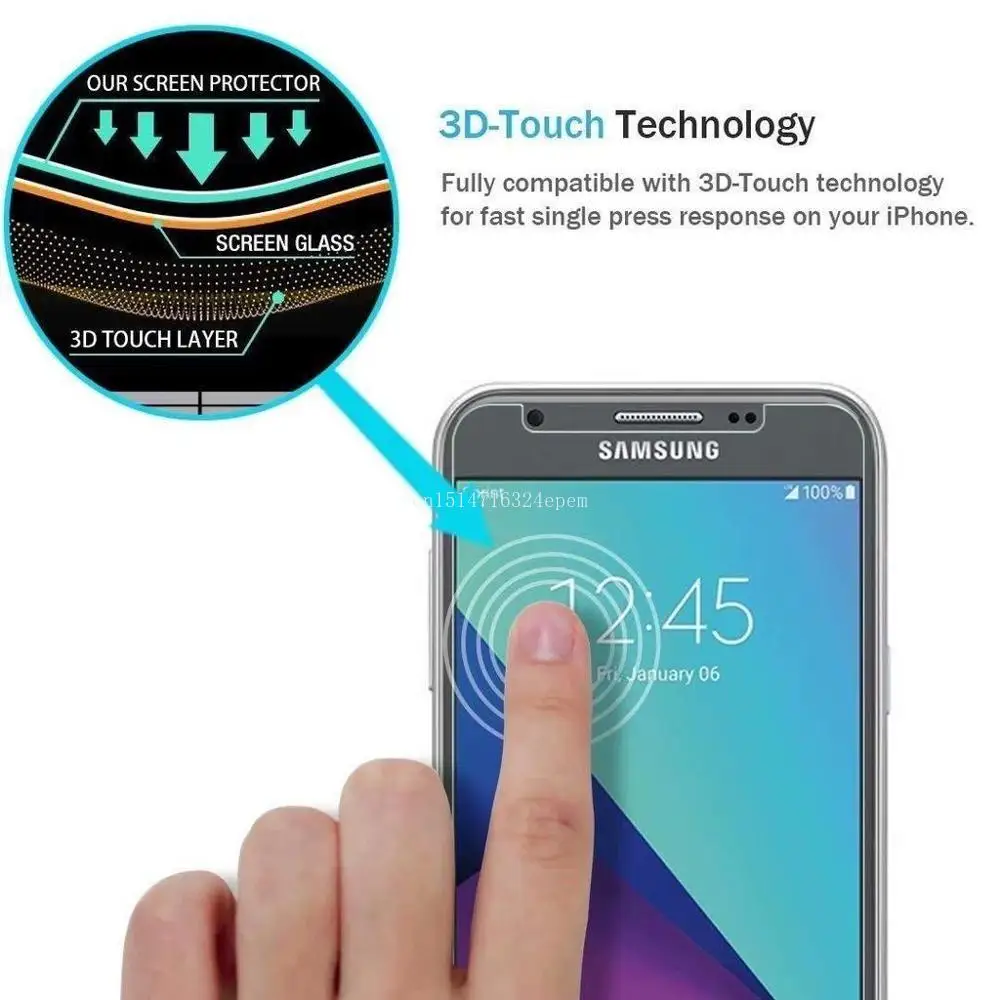 2 шт. Защитное стекло для экрана Samsung Galaxy Series J8 J7 J6 J5 J4 J3 J2 Pro 2017/2018|Защитные стёкла и
