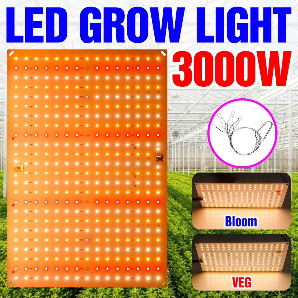 

Светодиодная Квантовая лампа для выращивания растений, 220 В, полный спектр, фитолампа для гидропоники, светодиодная лампа, лампа для выращив...