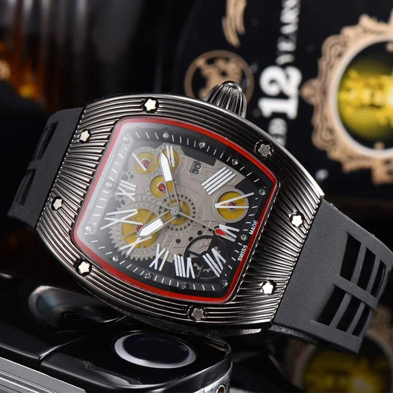 Часы наручные мужские кварцевые классические брендовые модные спортивные с