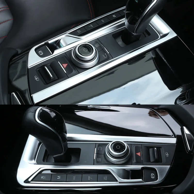 

Interior Center Control Gear Shift Panel Decoration Cover Trim For Maserati Levante Chrome ABS Decals Strip Car Styling
