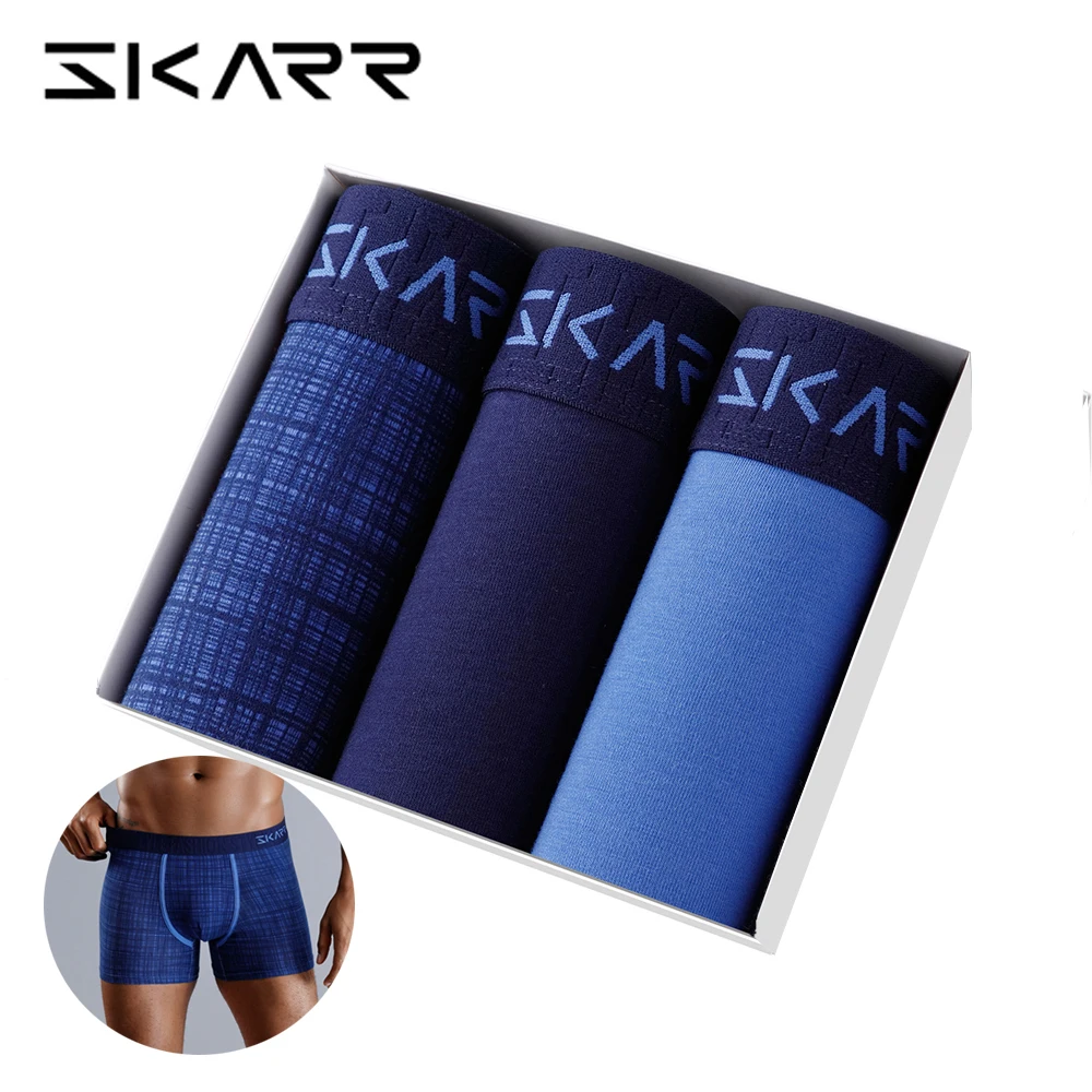 

3pcs Set Men's Panties Sexy Underwear Boxer Male Cotton Boxers For Man Large Size Underpants Print Boxershorts Mens Brands