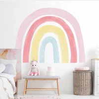 cartoon colorful rainbow wall sticker nursery vinyl wall decals girls bedroom childrens room wallpaper posters home decoration