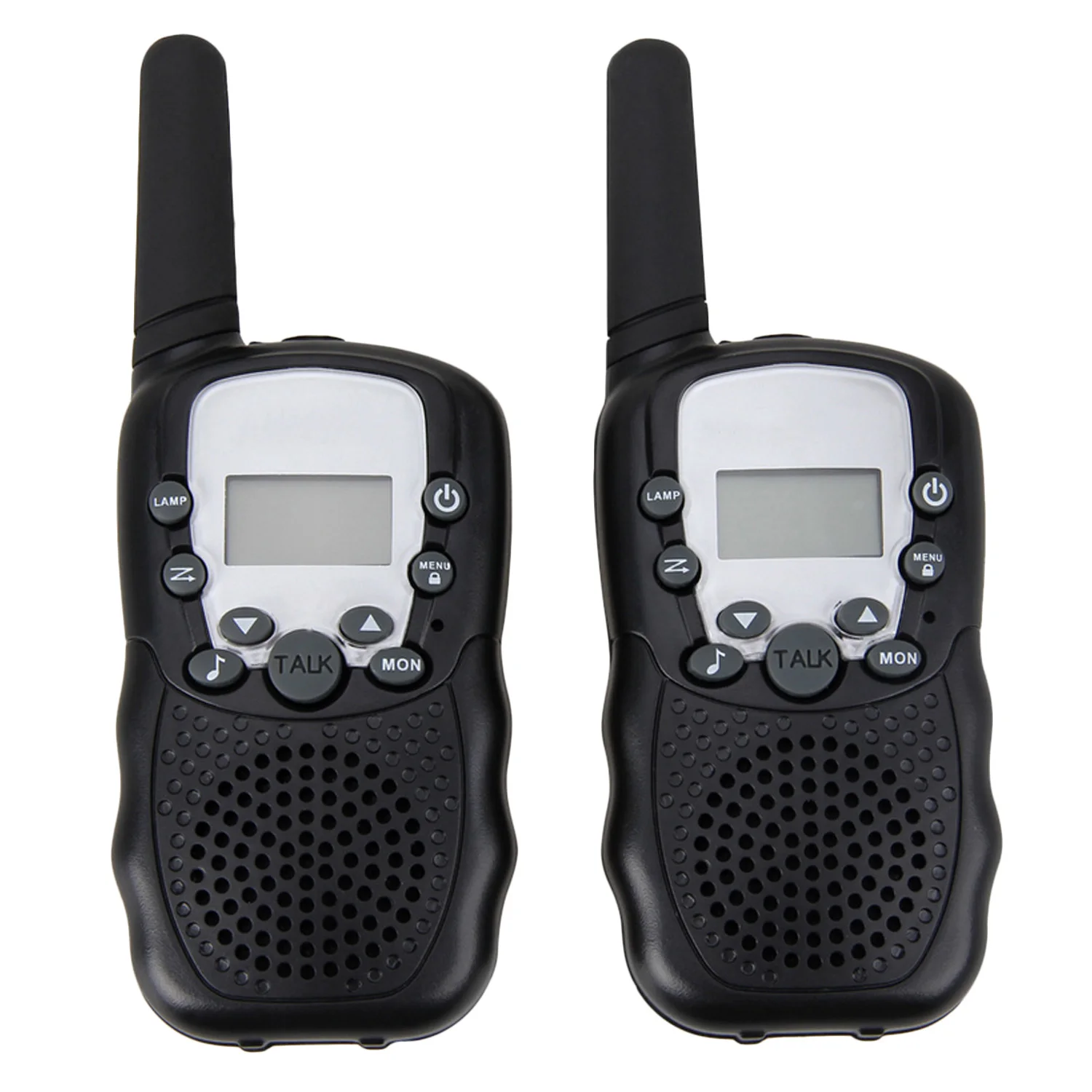 2PCS Black 2 шт 3-5 км дальность двухсторонняя рация Радио переговорные игрушки для детей дети на открытом воздухе прогулки Кемпинг Подарки - Цвет: 2PCS Black