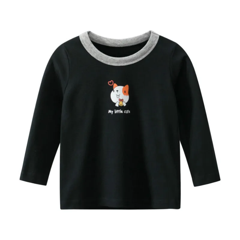 

Brand New Fashion Clothes 2020 Kawaii Cartoon Girls Long Sleeve T-shirt for Girl Letter Birthday Tshirt Autumn Kids Clothing
