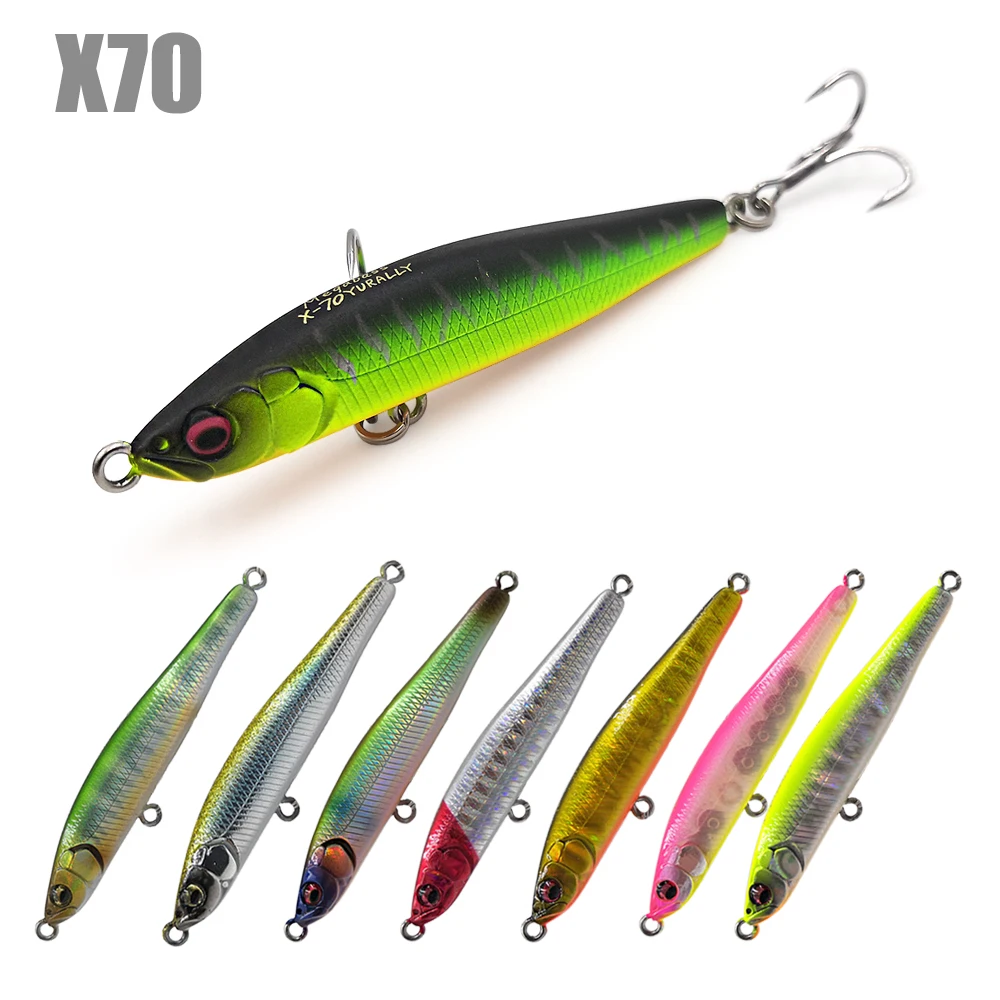 New Fishing Artificial Lures X70 Pencil Lure 70mm 10g Leurre Sinking Pesca Isca Fish For Trout Pike Bass | Спорт и развлечения