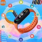 Смарт-часы Xiaomi Mi Band 6 2021 M6 для мужчин и женщин, спортивный браслет, Bluetooth, умные часы, пульсометр, фитнес, отслеживание, для Apple, Xiaomi, Android, часы